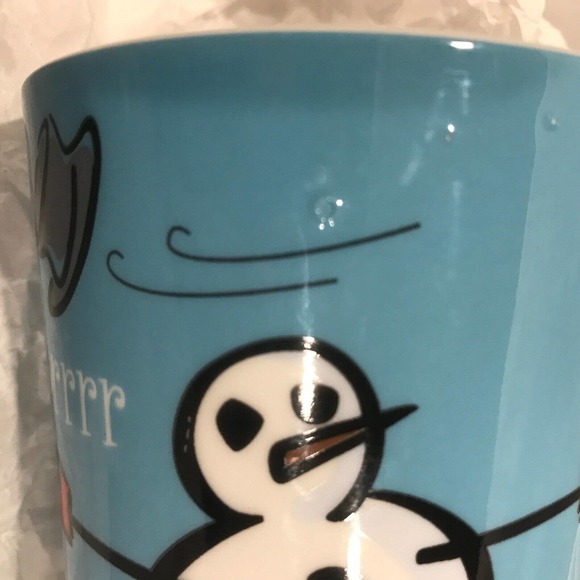 Max & Lucy Everyday Gibson Coffee or Tea Cup Mug Snowman Brrr Winter Holidays - Picture 8 of 8